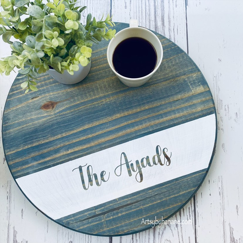 Custom Family Name Lazy Susan