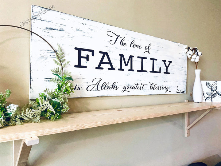 Large Family Sign